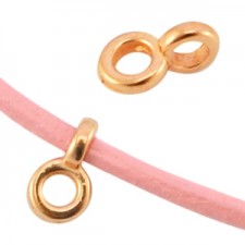 DQ metal Bail with Loop Ø 2.2 mm Rosegold